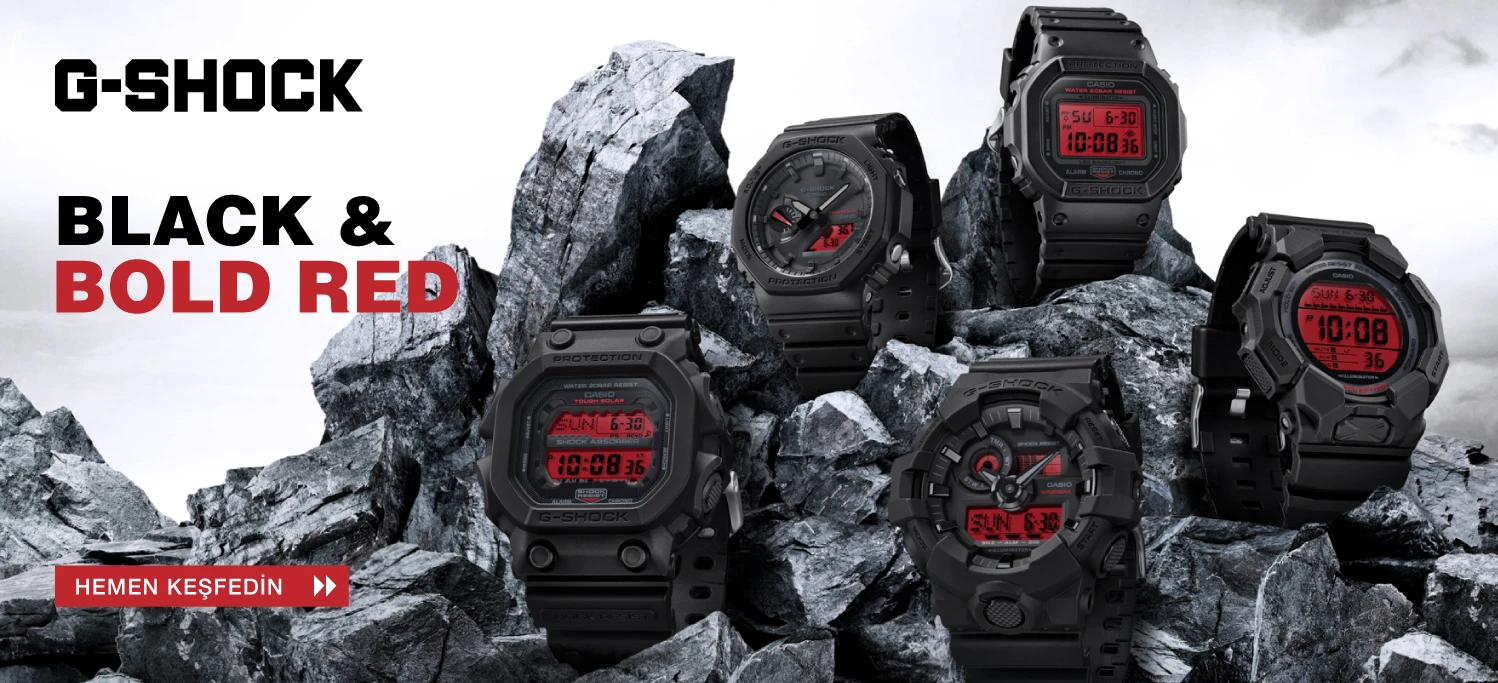 Black and Bold Red